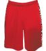 Badger Sportswear 7249 Digital Camo B-Attack Short Red/ Red front view