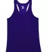 Badger Sportswear 4161 Tonal Blend Racerback Tank Purple Tonal Blend front view
