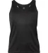 Badger Sportswear 2166 B-Core Girls' Racerback Tan Black front view