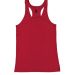 Badger Sportswear 2166 B-Core Girls' Racerback Tan Red front view