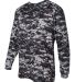 Badger Sportswear 4184 Digital Camo Long Sleeve T- Black Digital side view