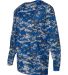 Badger Sportswear 4184 Digital Camo Long Sleeve T- in Royal digital side view