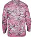 Badger Sportswear 4184 Digital Camo Long Sleeve T- Pink Digital back view
