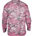 Badger Sportswear 4184 Digital Camo Long Sleeve T- Pink Digital back view