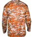 Badger Sportswear 4184 Digital Camo Long Sleeve T- Burnt Orange Digital back view