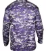 Badger Sportswear 4184 Digital Camo Long Sleeve T- Purple Digital back view