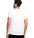 2400 US Blanks Adult Jersey Knit T-Shirt in White back view