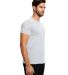 2400 US Blanks Adult Jersey Knit T-Shirt Heather Grey side view