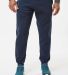 Badger Sportswear 1215 Athletic Fleece Jogger Pant in Navy front view