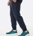 Badger Sportswear 1215 Athletic Fleece Jogger Pant in Navy side view