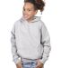 Cotton Heritage Y2500 PREMIUM PULLOVER YOUTH HOODI Athletic Heather front view