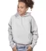 Cotton Heritage Y2500 PREMIUM PULLOVER YOUTH HOODI in Athletic heather front view