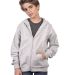 Cotton Heritage Y2560 PREMIUM YOUTH FULL-ZIP HOODI Athletic Heather front view