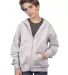 Cotton Heritage Y2560 PREMIUM YOUTH FULL-ZIP HOODI in Athletic heather front view