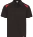 Dickies Workwear LS606 Men's 6 oz. Performance Tea BLACK/ ENG RED front view