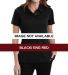 Dickies Workwear WFS424 Ladies' Industrial Perform BLACK/ ENG RED front view