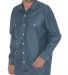 Dickies Workwear WL509 Men's Relaxed Fit Long-Slee BLUE CHAMBRAY front view
