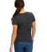 US Blanks 0222 Ladies Triblend T-Shirt in Tri charcoal back view