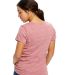 US Blanks 0222 Ladies Triblend T-Shirt in Tri red back view