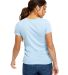 US Blanks 0222 Ladies Triblend T-Shirt in Tri light blue back view