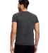 US Blanks 2228 Unisex Triblend V Neck T Shirts in Tri charcoal back view