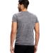 US Blanks 2228 Unisex Triblend V Neck T Shirts in Tri grey back view
