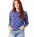 Alternative Apparel 8626 Ladies' Lazy Day Pullover NAVY STARS front view