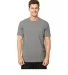 Next Level Apparel 4600 Eco Heavyweight Tee in Drk heather gray front view