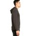 Next Level Apparel 9602 Unisex Zip Hoodie in Heavy metal side view