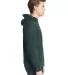Next Level Apparel 9602 Unisex Zip Hoodie in Forest green side view