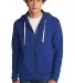 Next Level Apparel 9602 Unisex Zip Hoodie in Royal front view