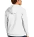 Next Level Apparel 9602 Unisex Zip Hoodie in White back view