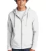 Next Level Apparel 9602 Unisex Zip Hoodie in White front view