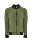 Next Level Apparel 9700 Unisex PCH Bomber Jacket in Heather military green front view