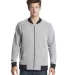 Next Level Apparel 9700 Unisex PCH Bomber Jacket in Heather gray front view