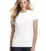 District Clothing DT155 District  Women's Fitted P White front view