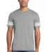 District Clothing DT376 District   Game Tee Hthd Nickel/Wh front view