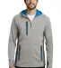 Eddie Bauer EB244   Sport Hooded Full-Zip Fleece J Gy Cld/GS/ExBl front view