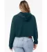 Bella + Canvas 7502 Women's Cropped Fleece Hoodie in Atlantic back view