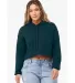 Bella + Canvas 7502 Women's Cropped Fleece Hoodie in Atlantic front view