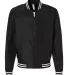Independent Trading Co. EXP52BMR Lightweight Bombe Black/ White Stripe front view