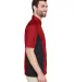 North End 87042T Men's Tall Fuse Colorblock Twill  CLASSIC RED/ BLK side view