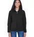 North End 78034 Ladies' Three-Layer Fleece Bonded  BLACK front view