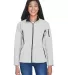 North End 78034 Ladies' Three-Layer Fleece Bonded  NATURAL STONE front view