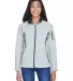 North End 78034 Ladies' Three-Layer Fleece Bonded  OPAL BLUE front view