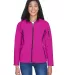 North End 78034 Ladies' Three-Layer Fleece Bonded  PLUM ROSE front view