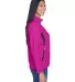 North End 78034 Ladies' Three-Layer Fleece Bonded  PLUM ROSE side view