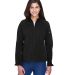 North End 78077 Ladies' Compass Colorblock Three-L BLACK front view