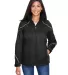 North End 78196 Ladies' Angle 3-in-1 Jacket with B BLACK front view