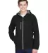 North End 88166 Men's Prospect Two-Layer Fleece Bo BLACK front view